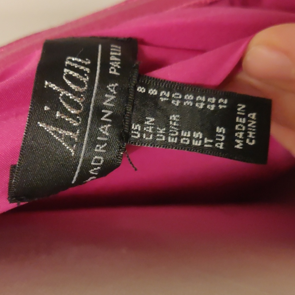 New!Aidan by Aidan MattoxSatin Bow One-Shoulder Mini Dress Sz 8 - Picture 11 of 16